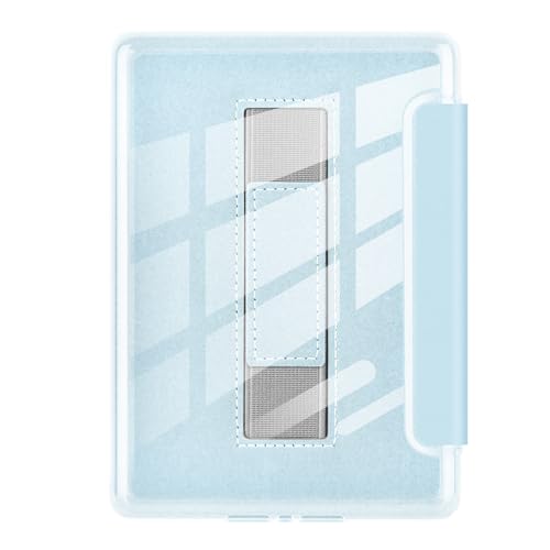 Case for 6" Kindle Paperwhite (10th Generation, 2018), Ultra Clear Soft Light Transparent TPU Back Cover with Hand Strap, Auto Wake/Sleep, Light Blue by Youngme - Used condition - Image 7