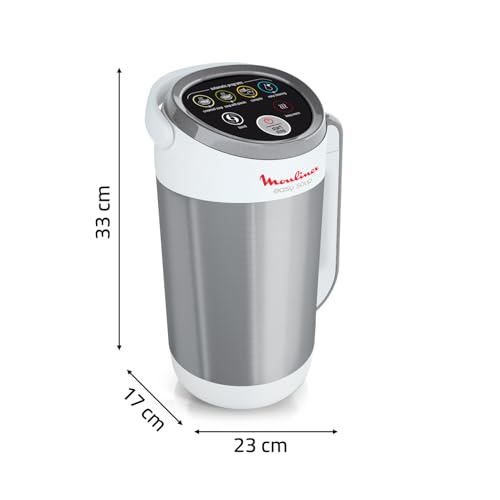Moulinex Easy Soup, Sopera Eléctrica, 4 Programas Automáticos, Jarra Inoxidable, Capacidad 1,2L, Autolimpieza, Función mantener caliente, Potencia 1000W, LM841110 - imagen 9