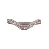 SilverQ Antique Style Art Deco Filigree Milgrain Edge Curved Wedding Band For Women 14K White Gold Plated Victorian Floral Patterned Nature Inspired Jewelry 925 Sterling Silver Handmade Proposal Band