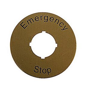 ABB CA6-1026 Legend Plate, For Use With CE3T, CE3P and CE3K Series Pushbuttons