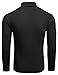 Ekouaer Mens Turtleneck Shirts Ribbed Lightweight Sweater Long Sleeve Casual Pullover Thermal Undershirts Black XL