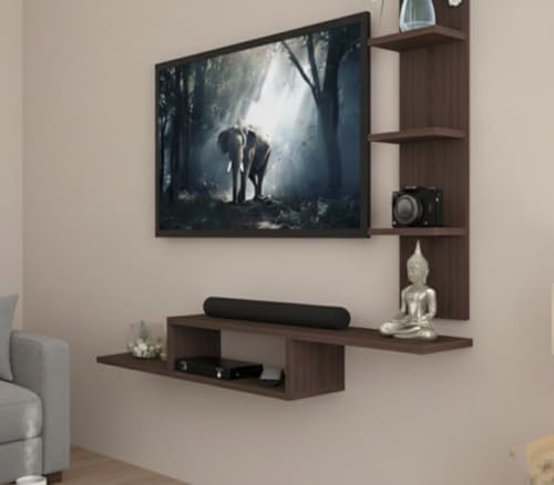Image of Engineered Wood Wall Mounted Display Cabinet for Your Home, Living Room, Hall, Drawing Room, Bed Room, Office