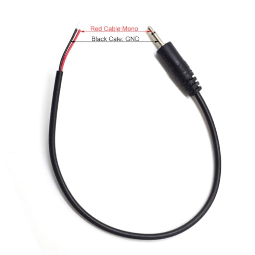 5PCS 0.3M Conector Macho 3.5mm a Cable Abierto miniatura 4