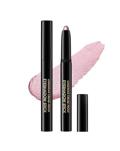 Lápiz de sombra de ojos, melocotón rosa brillante cremoso de larga duración, resistente al agua, crema de ojos, iluminador de ojos, maquillaje fácil de deslizar, lápiz de sombra de ojos, regalo de