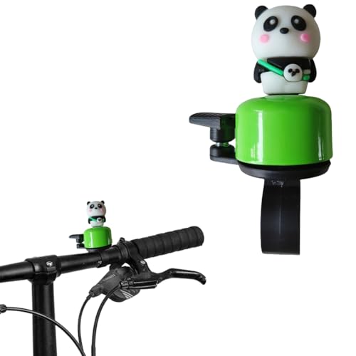 LEPGUYO Timbre Bicicleta Infantil Panda Verde - Bocina Sonora para Bici Patinete Triciclo, Regalo Cumpleaños Niños Niñas Accesorios Bici