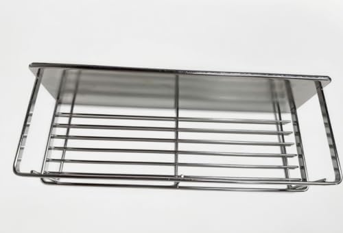 PAVSTINE 浴室用ラック マグネット 18-8ステンレス製 錆びにくい 超強力磁石壁掛け お風呂 マグネット収納 棚 滑り止めバー付き 水切り シャワー棚 バスルーム 風呂 洗面所 洗濯機 キッチン収納 調味料ラック 約W28×D10×H8cm シルバー