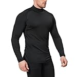 5 Pack Men's Thermal Turtle Mock Neck Shirts Long Sleeve Compression Fleece Lined Shirts Undershirt Base Layer Tops - Image 2