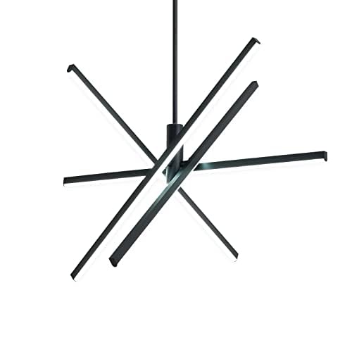 YCWZKJ Lámpara de araña LED, Moderna lámpara de araña de Montaje semiempotrado para Cocina, Comedor, vestíbulo, Entrada, Dormitorio (lámpara de araña de 4 Luces, 27,76 Pulgadas, Dorado)