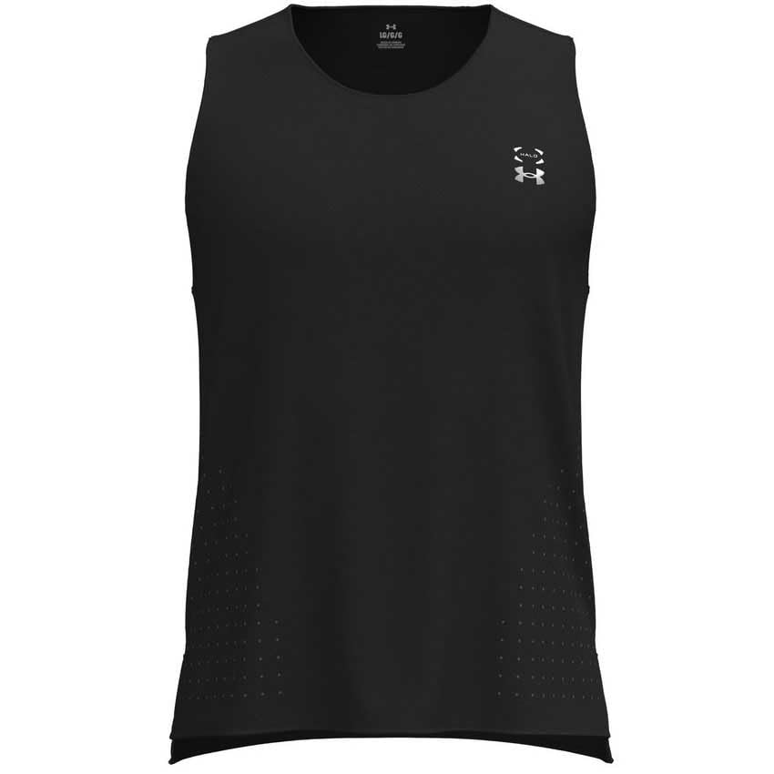 Camiseta Under Armour Halo Run Sleeveless T-Shirt XL de running transpirable sin mangas gris