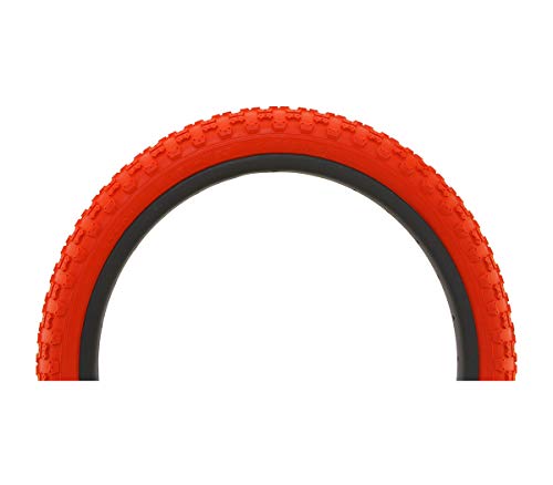 Alta Bicycle Tire Duro 18" X 2.125" Comp 3 Thread Bike Tire, Multiple Colors (Red) #TOP1