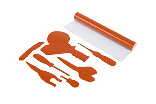Image of 5S Lean Tool Vinyl Shadow Board Tape 15 inch X 180 inch Orange (Orange)