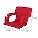 Institu Red Reclining Seat Portable Stadium Seats for Bleachers with Back Support Stadium Seats Adjustable Bench Stadium Chairs for Bleachers with Back Support Adjustable Chair Stadium Chairs