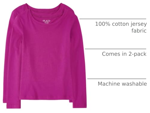 Image of The Children's Place Girls Basic Long Sleeve Layering Tees
