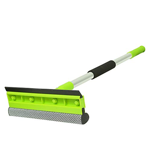 Guay Clean Window Glass Squeegee Wiper and Scrubber - Dual Side Blade Rubber