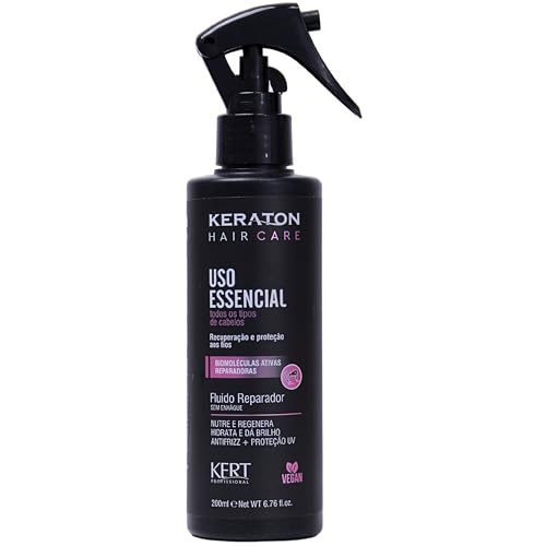Keraton, Leave in, Uso Essencial, Hair Care, 200ml, Preto