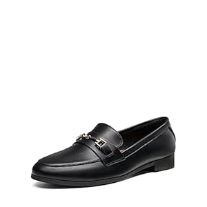 DREAM PAIRS Women’s Loafers Leather Penny Loafers Fashion Comfortable Flats Dressy Shoes