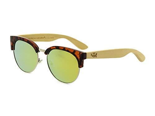 Wood Glasses Fly Black Model Mix Metal Omega Leopard Polarized – Wood Sunglasses