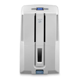 De’Longhi Tasciugo AriaDry - Déshumidificateur Portable pour la Maison, Élimination Humidité 30L/24h, Séchage, Anti-Moisissure, Pompe drainage 5m, Silencieux, Ecran LCD, Minuteur, Blanc (DD230P)