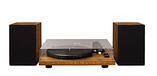 Crosley C62 Belt-Drive Bluetooth Turntable System with Included Speakers, Walnut - Les Beatles, Paul McCartney, John Lennon, RIngo Starr, George Harrison Crosley C62 Belt-Drive Bluetooth Turntable System with Included Speakers, Walnut – Image 4