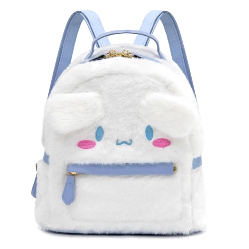 trettitre Cinnamoroll Kids Backpack, Kawaii Stuff Plush Backpack, Adorable Bag Handbag for Girls Kids Fans Birthday Present School Supplies..