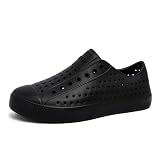 Waterproof Garden Clogs for Men and Women - Lightweight Breathable EVA Slip-On Shoes - Comfortable Non-Slip Casual Footwear for Outdoor, Beach, Everyday Wear All Black