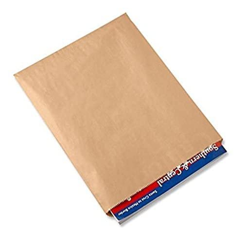 Flexicore Packaging Flat Brown Kraft Paper Bags Size: 12 Inch Wide X 15 Inch High | Count: 100 Bags | Color: Brown #TOP5