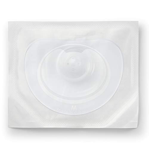 NUK Stillhütchen | Brusthütchen zum Stillen | schützt vor wunden Brustwarzen | dünnes Silikon | Größe M (20mm) | inklusiv Schutzdose | 2 Stück