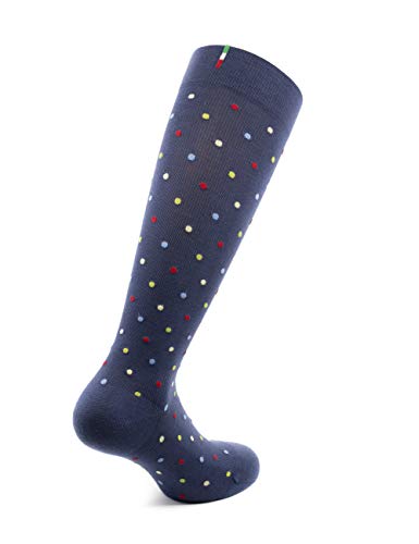 Relaxsan FANCY 810 (Avio, Sz.L) Pattern Unisex Cotton Socks graduated compression 15-21 mmHg