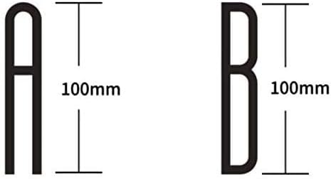 Miniatura 7 de PFLife Números de puerta para casaapartamento, buzón de 4 pulgadas, letras autoadhesivas negras (G, estilo A)