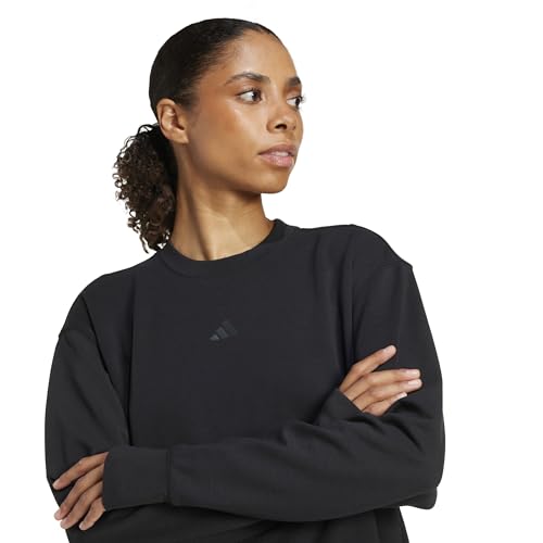 adidas Damen D4T Workout Warm Up Crew Neck, Black, S