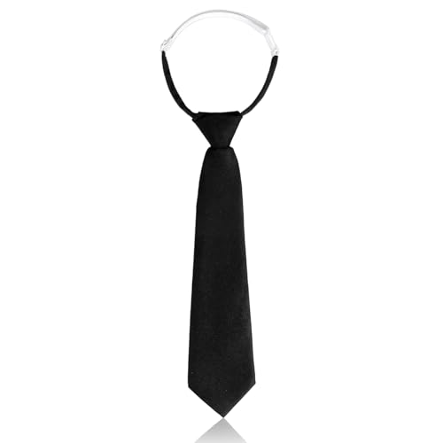 Ymapinc - Ymapinc Verstellbare Krawatten Schwarz, Vorgebundene Krawatte Kinder Elegant Tie Schmale Krawatten für Teenager Jk Uniform Abschlussfeier Geschäftshochzeit Graduation