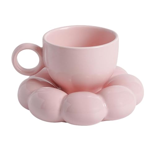 Tasse à café en forme de fleur en céramique artisanale pour le thé - 8