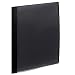 Smead Clear Front Poly Report Cover, 3 Tang-style Fasteners, Up to 25 Sheets, Letter Size, Black, 5 per Pack (86010)