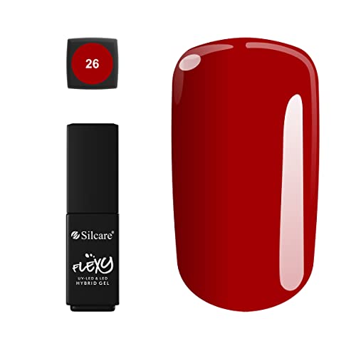 Silcare Flexy Hybrid Gel 4,5g rojo miniatura 1