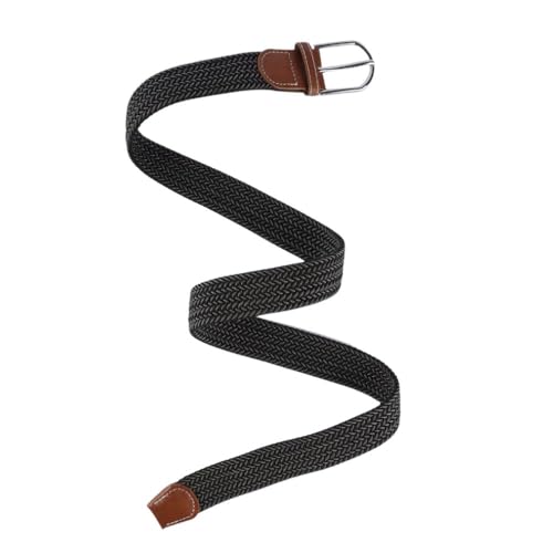 Image of The Tie Hub Unisex Stretchable Woven Fabric Belt | Adjustable, Hole-Free Design | Fits Up to 40 Inches Waist