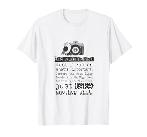 Life Is Like A Camera, Vintage T-Shirt