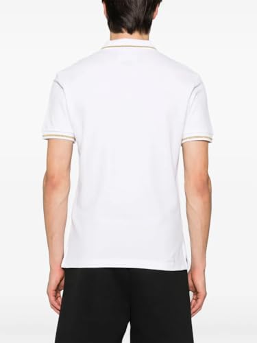 Versace Jeans Couture White Cotton Polo Shirt with Crest-XXXL3