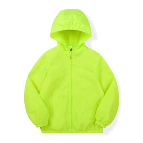 Image of SNOW DREAMS Boys Waterproof Rain Jacket Windbreaker Lightweight Coat Kids Raincoat Outerwear