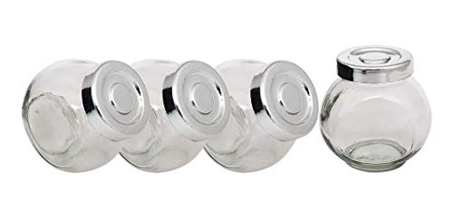 4 Potes de Vidro Para Temperos E Condimentos
