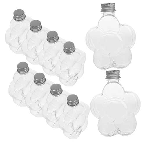 VICASKY 10pezzi Mini Bottiglie di Sabbia Plastica Forma di Stella Contenitori per Arte Creativa e Decorazioni per Feste Barattoli per Messaggi Desiderati e Progetti Fai Te