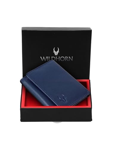 WildHorn Rfid Protected Leather Wallet For Men, Blue