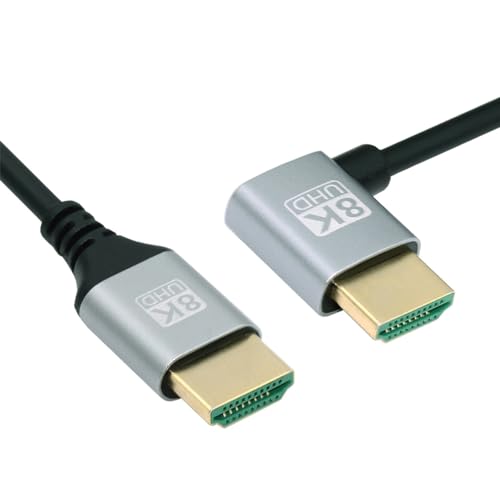 NFHK HDMI 2.1 �����^ HDTV �P�[�u�� 8K 4K �n�C�p�[�X�[�p�[�t���L�V�u���X�����R�[�h���p�x 90 �x Type-A �I�X - �I�X �R���s���[�^ HDTV 100CM
