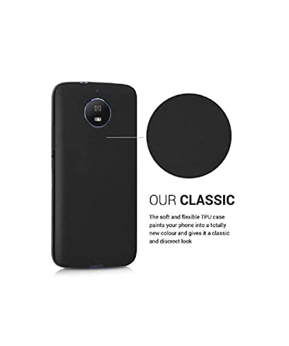 Image of Mobile Back Cover Case for Moto G5 (Silicone Case|CameraProtection|Black SC1510)