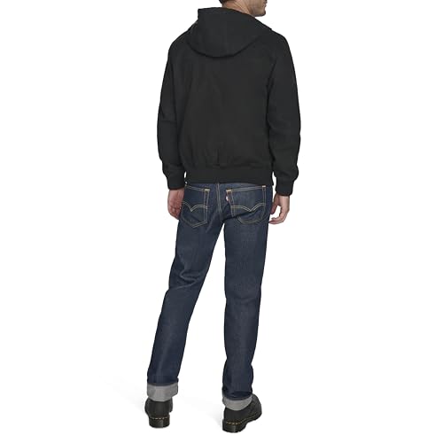 Image of Levi's Men's Workwear Cotton Canvas Hooded Bomber Jacket