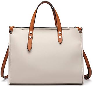 Miss Lulu Handbags for Women Vintage Style Tote Bags 2 Pieces Set Medium Size Satchel Bag With PU Leather
