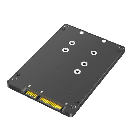 Mustpoint Caja Plástica para SSD Dual M.2 a SATA III 2.5" miniatura 1