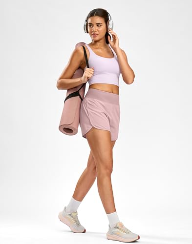 Image of G Gradual Women's Running Shorts with Mesh Liner 3 inch Workout Athletic Shorts for Women with Phone Pockets