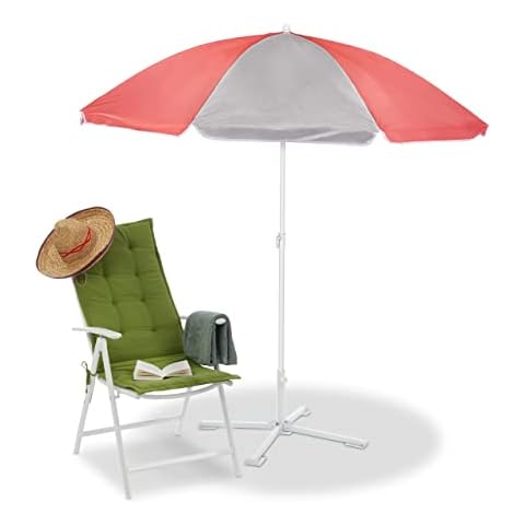 Relaxdays Parasol Rond 160 cm Cover