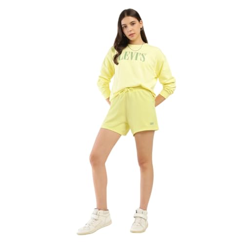 Image of Women's Mid Rise Blue Regular Fit Shorts