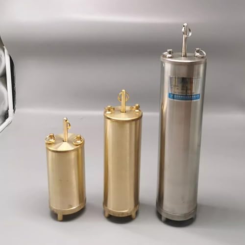 Brass Fuel Tank Bottom Sampler - Industrial Oil Sampling Kit with Bottles for Small, Medium & Large Oil Analysis - Essential Tool for Factories and Oil Quality Testing